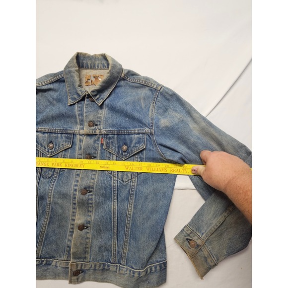 Vintage Levis 70505 0217 Type III Denim Trucker Jacket Blue Size 42 Made in USA - Picture 7 of 9